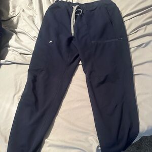 Navy blue Fabletics scrub joggers